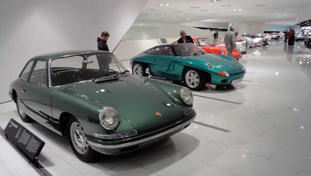 The Porsche Museum in Stuttgart, Germany