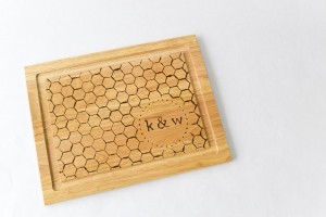 Monogrammed cutting board