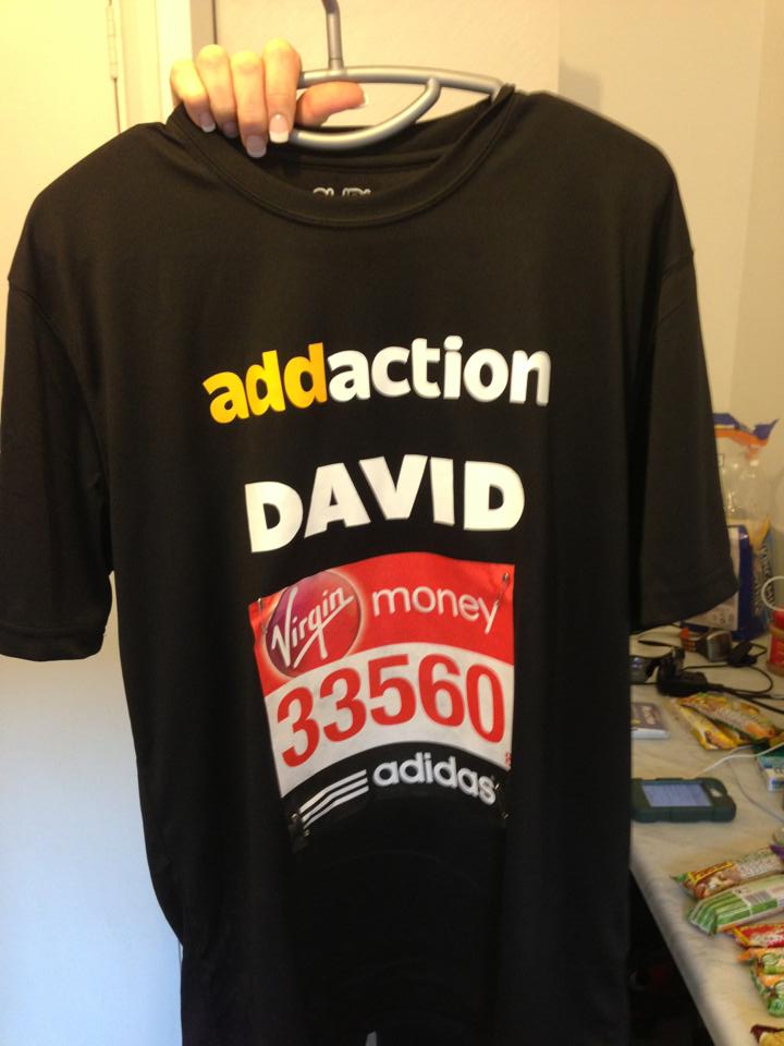 David Sweeney is running the London Marathon for Addaction