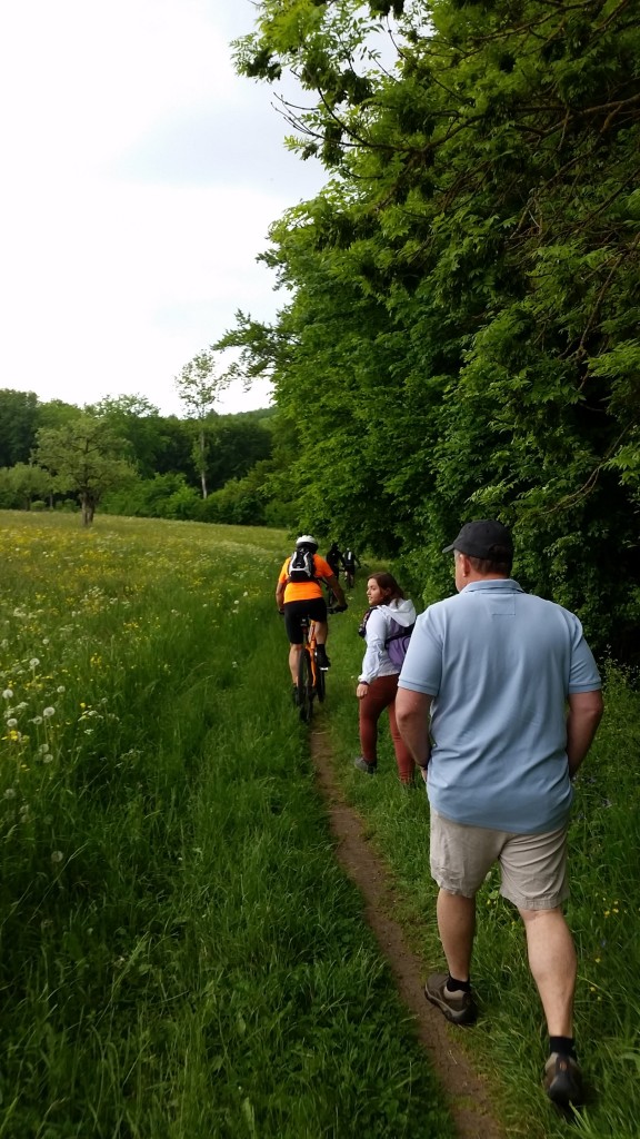 family hiking