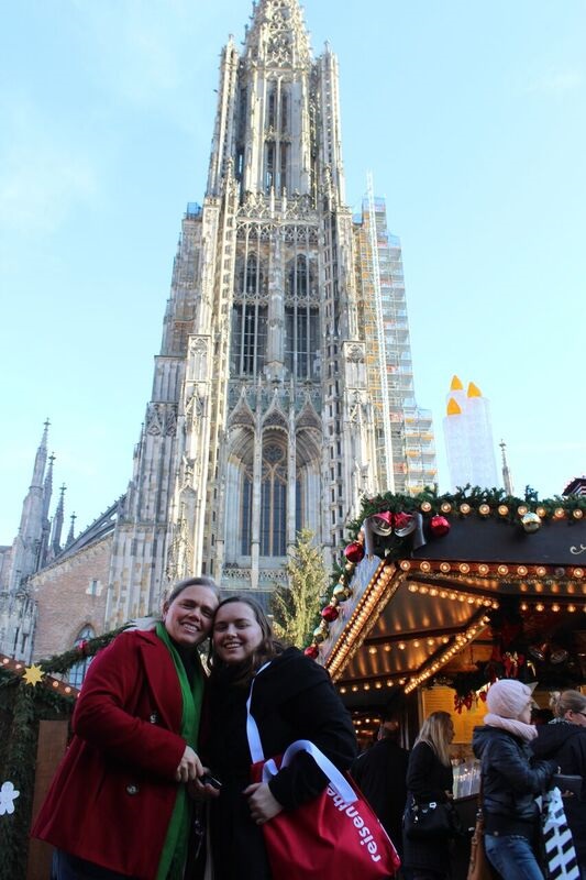 Katy and I cathedral Wendy The cathedral and city of Ulm