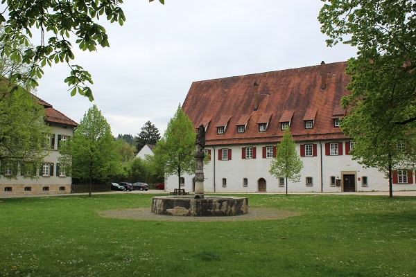 monastery courtyard Wendy the Blue Waters of Blaubeuren June 16